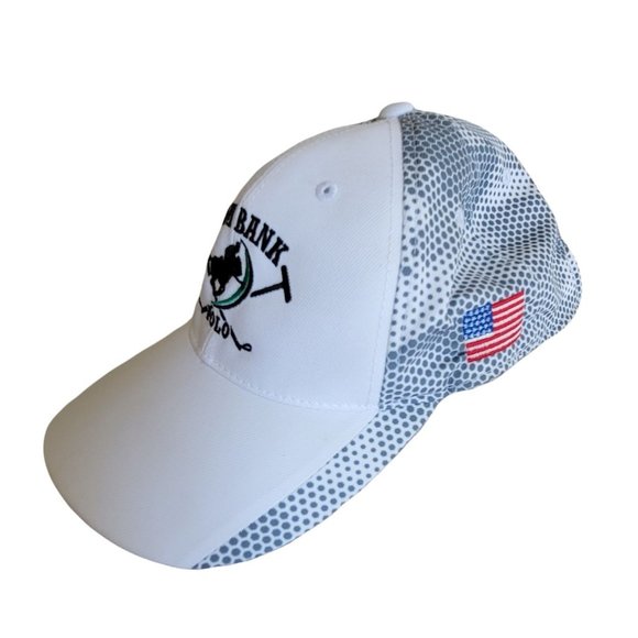 Trucker Hat White Farmers and Merchants Bank Polo Baseball Cap Hat LH8147 - Picture 3 of 6